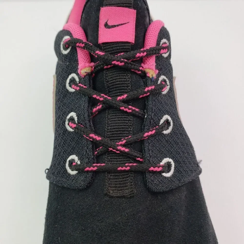 Nike Roshe One Girls Size 6Y Womens Sz 7.5 Black Pink Running Sneaker Shoes
